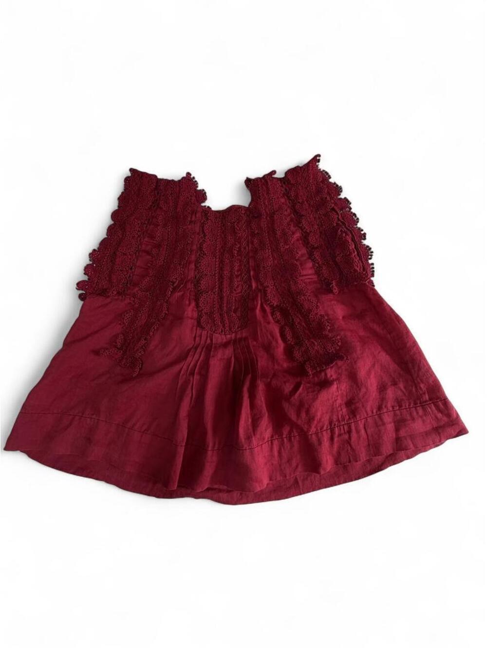 Isabel Marant Women's Red and Burgundy Blouse